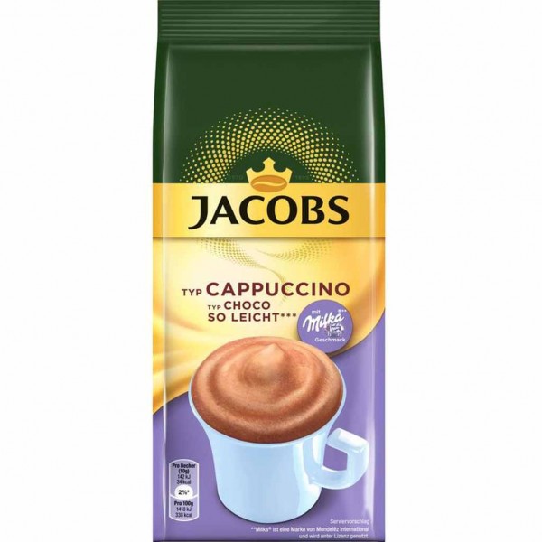 Jacobs Cappuccino Milka Choco so leicht 400g MHD:30.4.23
