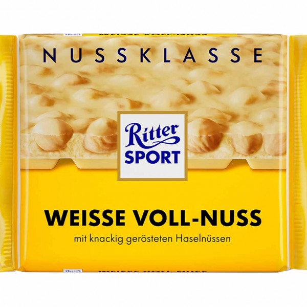 Ritter Sport Tafelschokolade Weisse Voll-Nuss 100g MHD:19.4.24