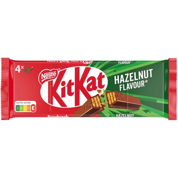 KitKat Hazelnut mit Haselnuss Geschmack 4x41,5g=166g MHD:30.1.25