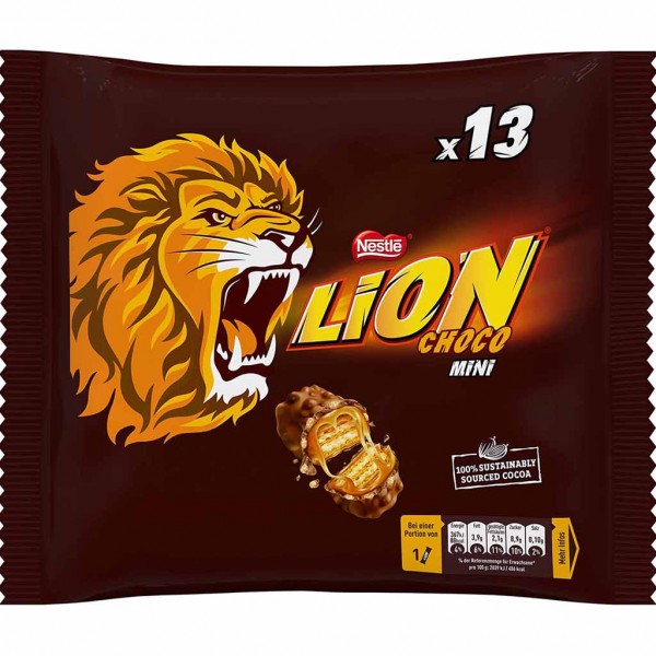 Lion Mini Choco Schokoladenriegel 13er 234g MHD:30.12.24