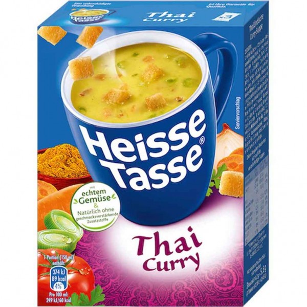 9x Erasco Heisse Tasse Thai Curry á 57,6g=518,4g MHD:28.5.25
