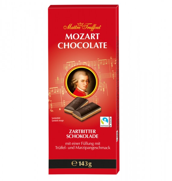 Maitre Truffout Mozart Zartbitterschokolade 143g MHD:18.4.24