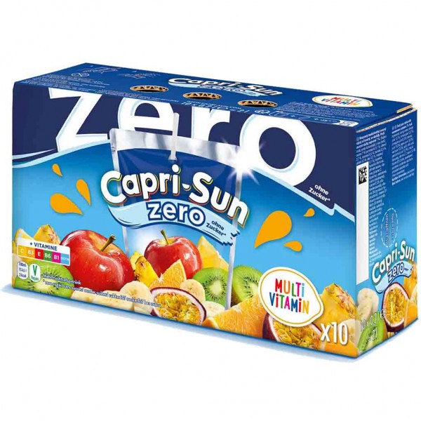 10x Capri-Sun ZERO Multi Vitamin á 200ml=2L MHD:20.2.25