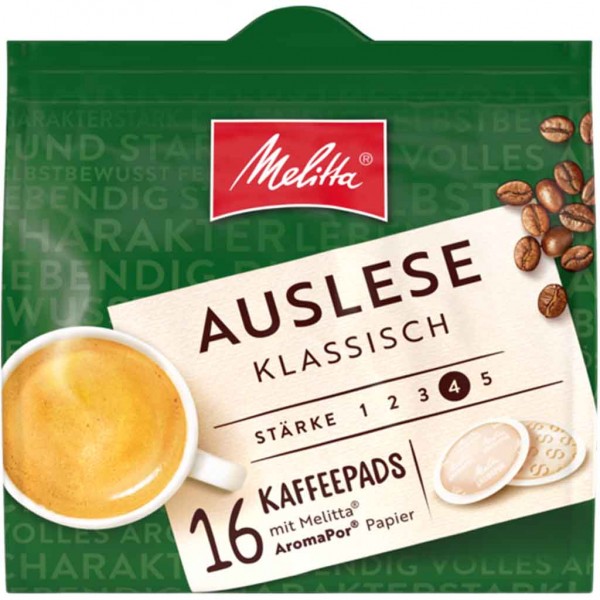 Melitta Kaffeepads Auslese klassisch 16er 112g MHD:4.4.25