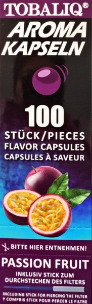 Aroma Kapseln für Ihre Zigarette 12x100 Stück= 1200 Stück Passion Fruit Geschmack