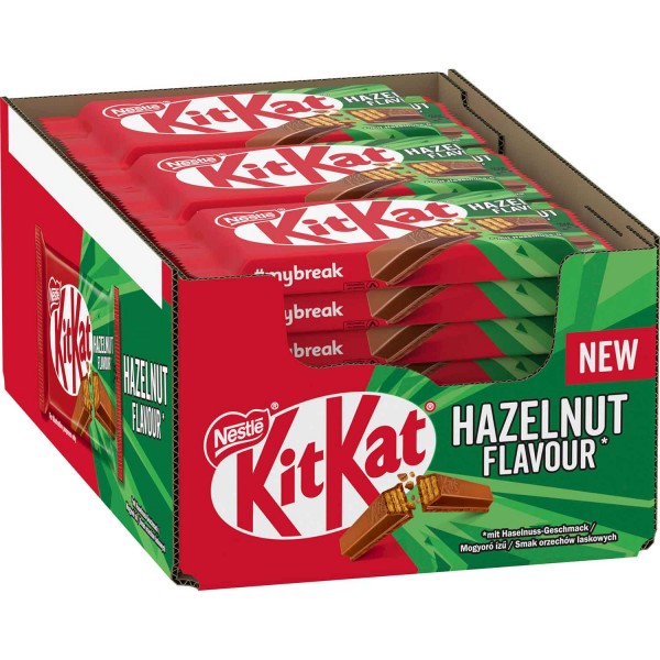 KitKat Hazelnut Schokolade Riegel 24x41,5g=996g MHD:30.3.25