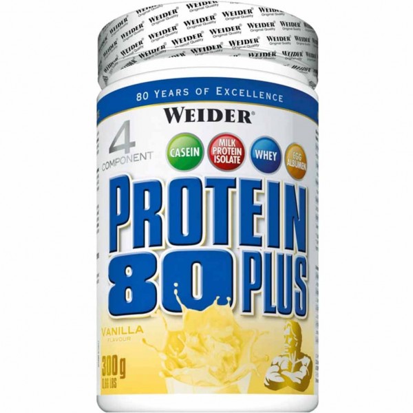 Weider Protein 80 Plus Pulver Vanillegeschmack 300g MHD:30.12.24