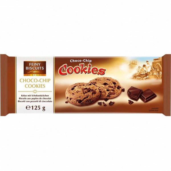 Feiny Biscuits Choco Chip Cookies 125g MHD:2.11.24