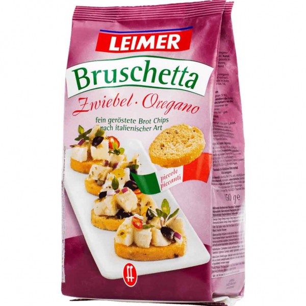 Leimer Bruschetta Zwiebel &amp; Oregano 150g MHD:7.5.24