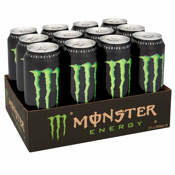 12x Monster Energy Drink DOSE á 500ml=6L MHD:30.1.25