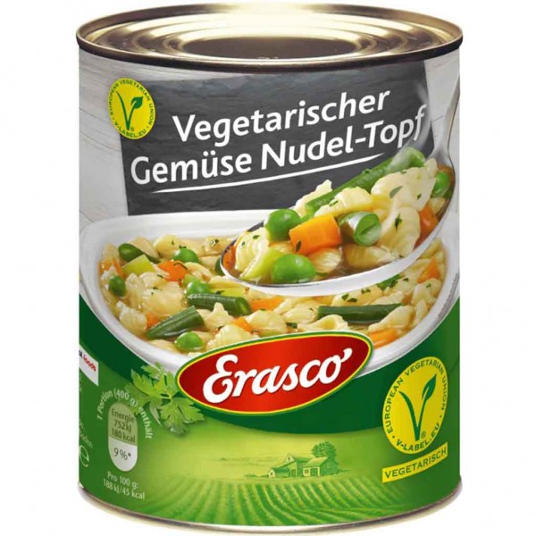Erasco Eintopf Vegetarischer Gemüse Nudel-Topf 800g MHD:30.12.26