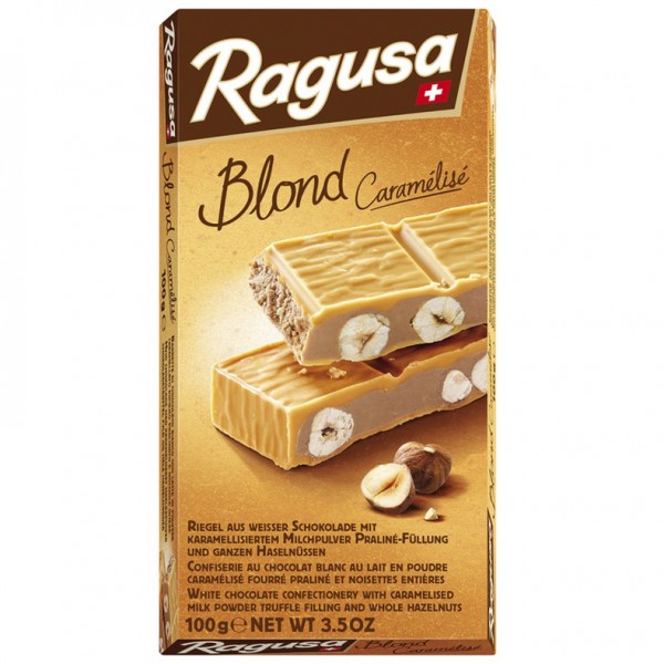 Ragusa Blond 100g Schweizer Premium Tafelschokolade MHD:30.11.23