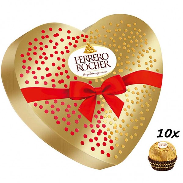Ferrero Rocher Herz Geschenkbox 10er 125g MHD:20.6.22
