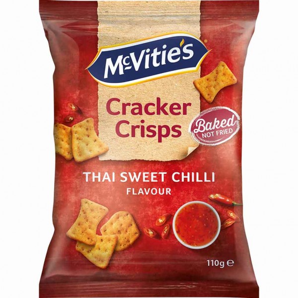 Mc Vities Cracker Crisps Thai Sweet Chili 110g MHD:28.9.24