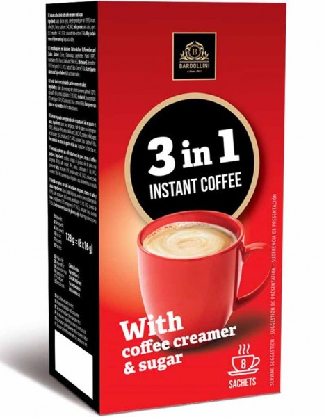 Bardollini Kaffeesticks 3in1 8er 128g MHD:2.11.24