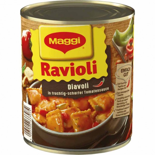 Maggi Ravioli Diavoli in scharfer Tomatensauce 800g 4005500333074
