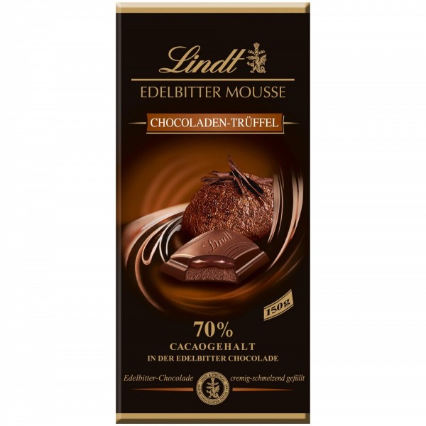 Lindt Edelbitter Mousse Chocoladen Trüffel 70%
