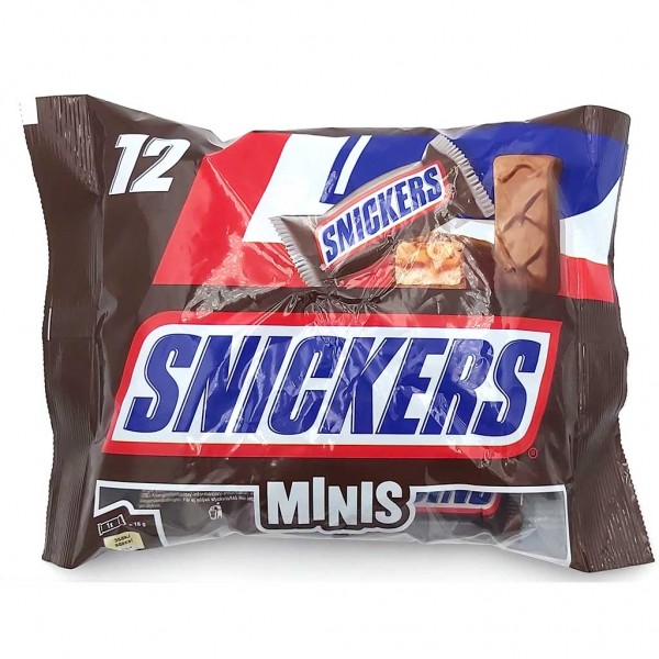 Snickers Minis Schokoriegel 12er 227g MHD:10.11.24