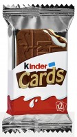 Ferrero Kinder Cards DUO Waffeln 30x 25,6g=768g MHD:25.10.22