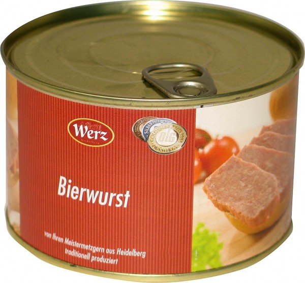 Werz Hausmacher Dosenwurst Bierwurst 400g MHD:9.5.24