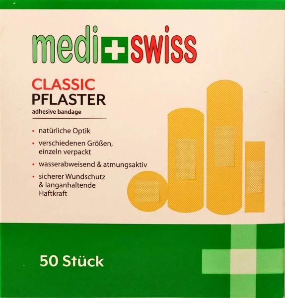Pflaster 50er Packung &quot; medi Swiss &quot;