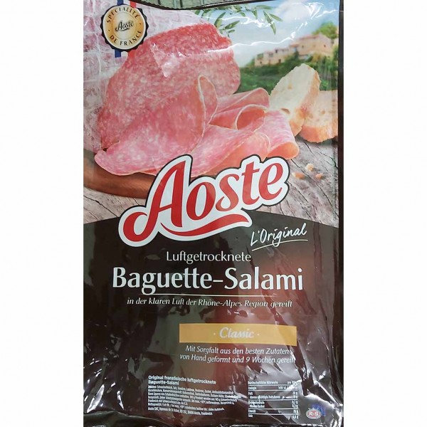 Aoste Luftgetrocknete Baguette Salami classic min. 1,8kg MHD:6.5.24