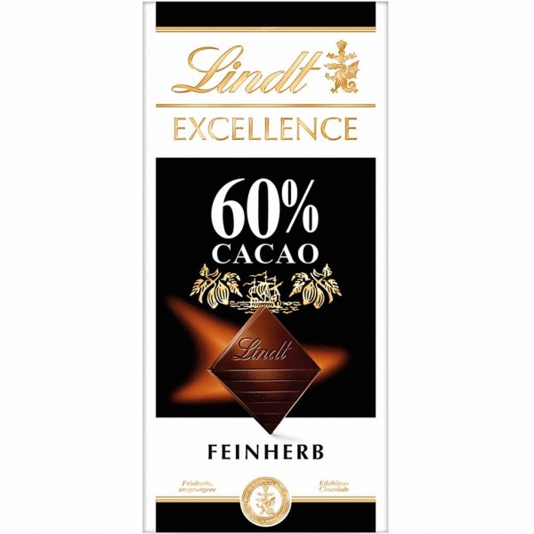 Lindt EXCELLENCE 60% Cacao 100g MHD:20.2.25