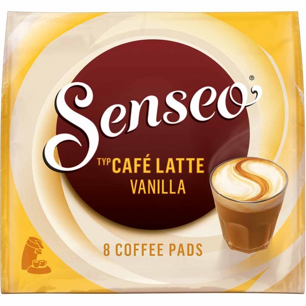 Senseo Kaffeepads Cafe Latte Vanilla 8er 92g MHD:18.1.25