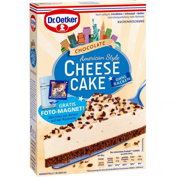 Dr.Oetker Kuchenmischung Cheesecake American Style Chocolate 355g MHD:30.11.22