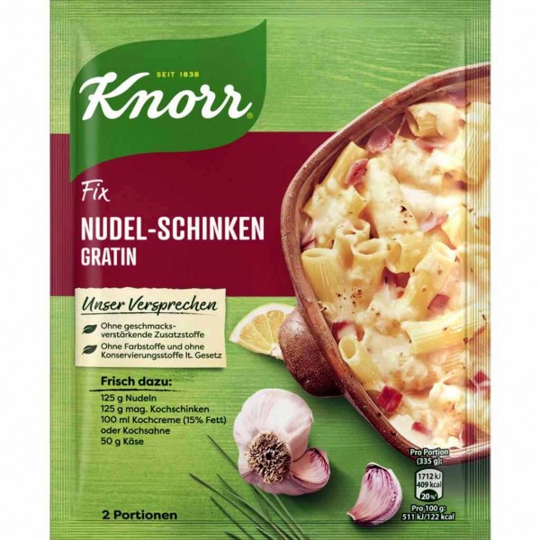 Knorr Fix Nudel Schinken Gratin 28g