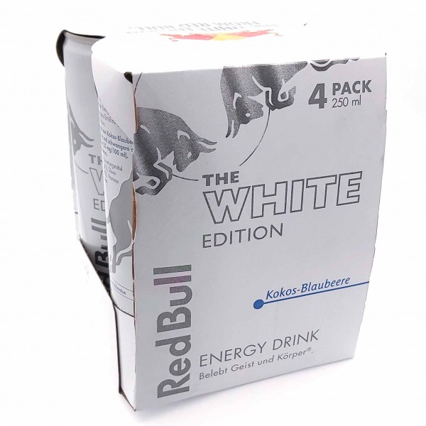 Red Bull The White Edition Kokos-Blaubeere 4er Pack 4x250ml 