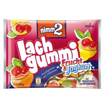 Storck Nimm2 Lachgummi Frucht &amp; Joghurt 250g MHD:30.10.24