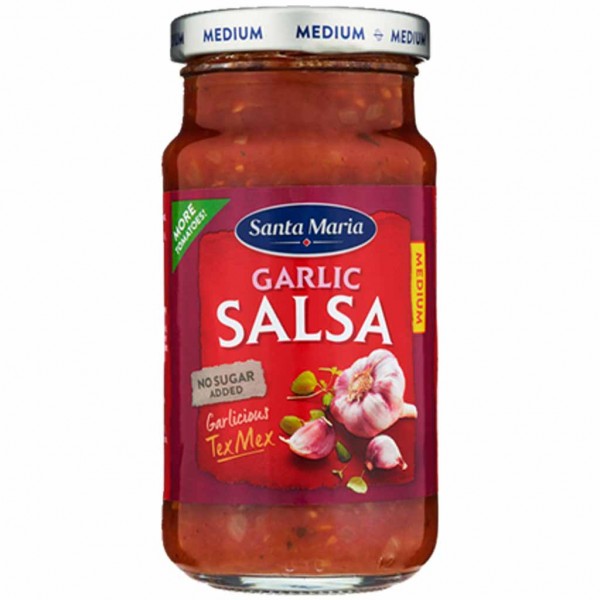 Santa Maria Garlic Salsa medium 230g MHD:28.4.25