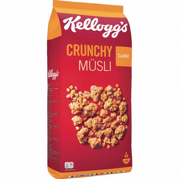 Kelloggs Crunchy Müsli Classic 1500g MHD:22.1.25