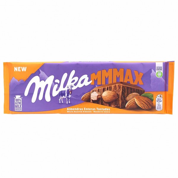 Milka 270g MandelnTafelschokolade MMMAX ganze gebrannte MHD:1.6.24