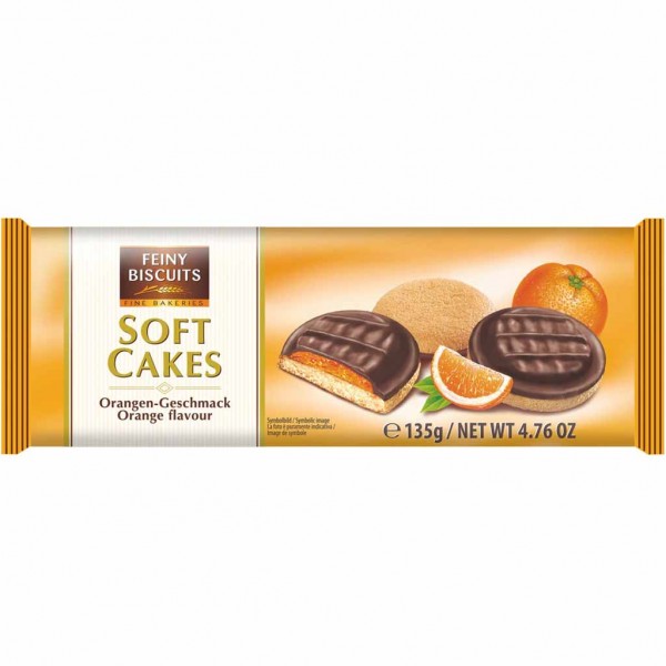 Feiny Biscuits Soft Cakes Orange 135g MHD:13.9.24