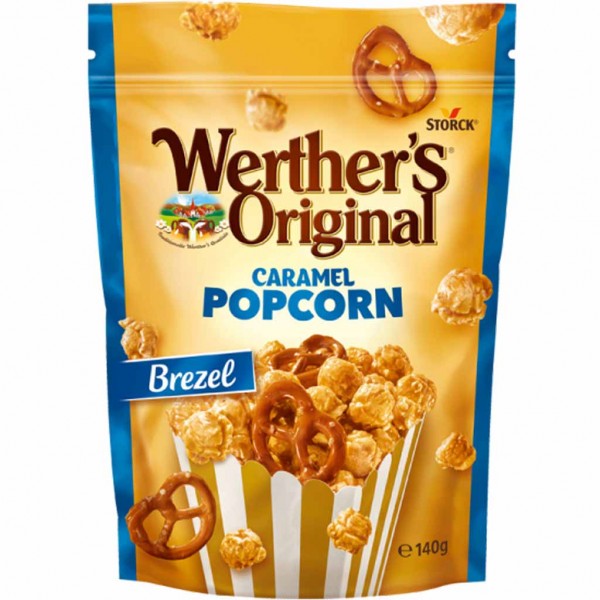 Werthers Original Caramel Popcorn Brezel 168g MHD:30.7.23