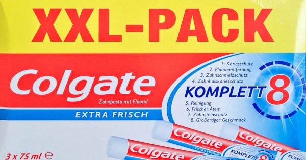 Colgate Zahnpaste XXL Pack 3x75ml