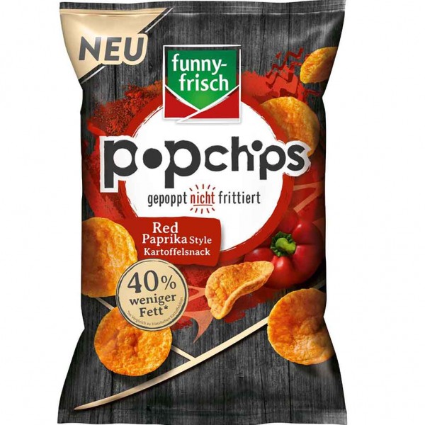 funny frisch Popchips Red Paprika Style 80g MHD:29.7.24