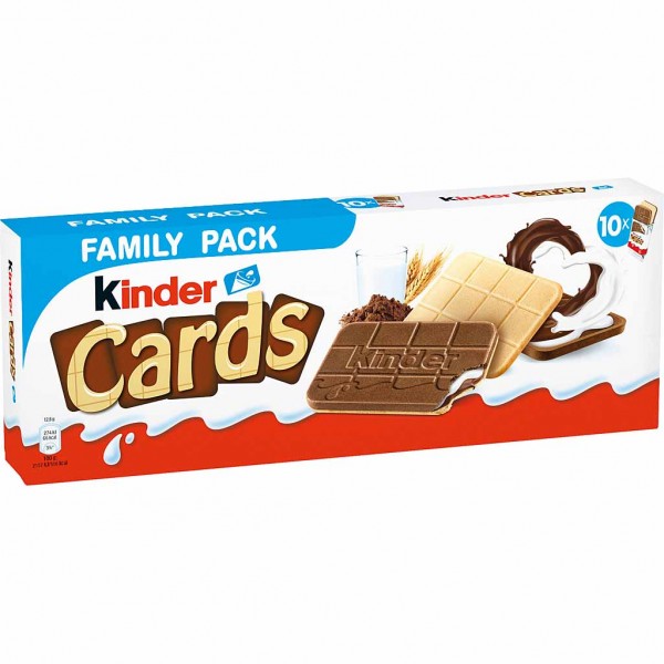 Ferrero kinder Cards Family Pack 10er 256g MHD:25.8.23