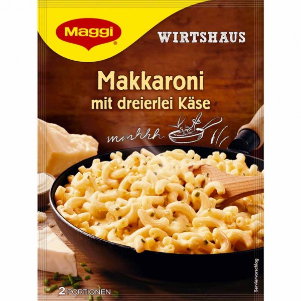 Maggi Wirtshaus Makkaroni mit dreierlei Käse 170g MHD:30.10.24