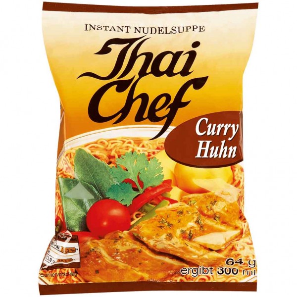 Thai Chef Nudelsuppe Curry-Huhn 10x64g=640g MHD:8.11.24