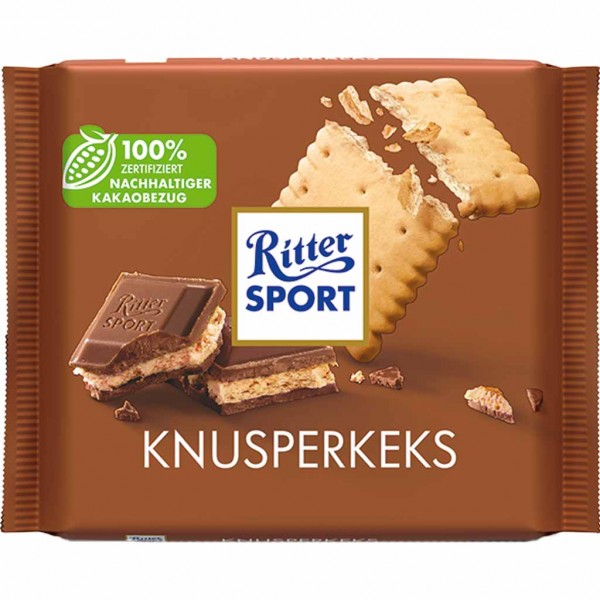 Ritter Sport Tafelschokolade Knusperkeks 100g MHD:13.12.23