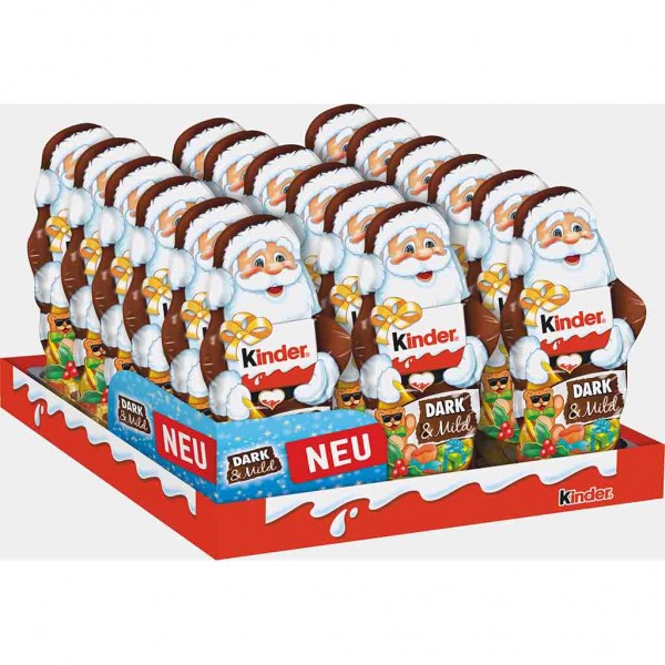 Kinder Schokolade Weihnachtsmann Dark &amp; Mild 18x110g=1980g MHD:20.4.23