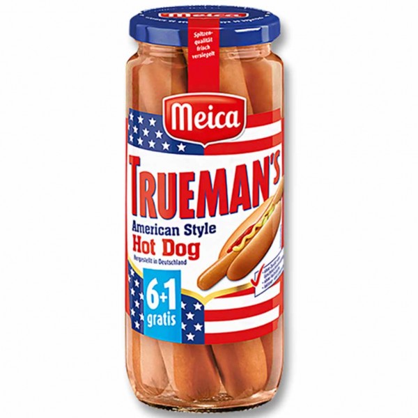 Meica Truemans American Style Hot Dog 6+1 540g / 350g MHD:5.3.26