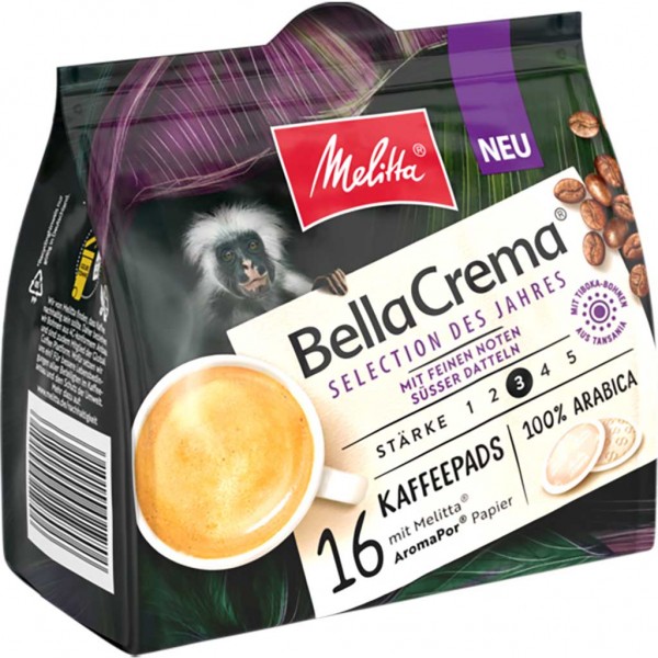 Melitta Kaffeepads Bella Crema Selection des Jahres 16er 107g