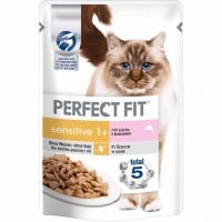 Perfect Fit Sensitive 1+ in Sauce mit Lachs 12x85g=1020g MHD:8.2.27
