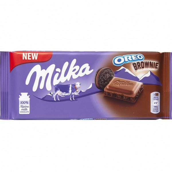 Milka Tafelschokolade Oreo Brownie 100g MHD:9.2.24