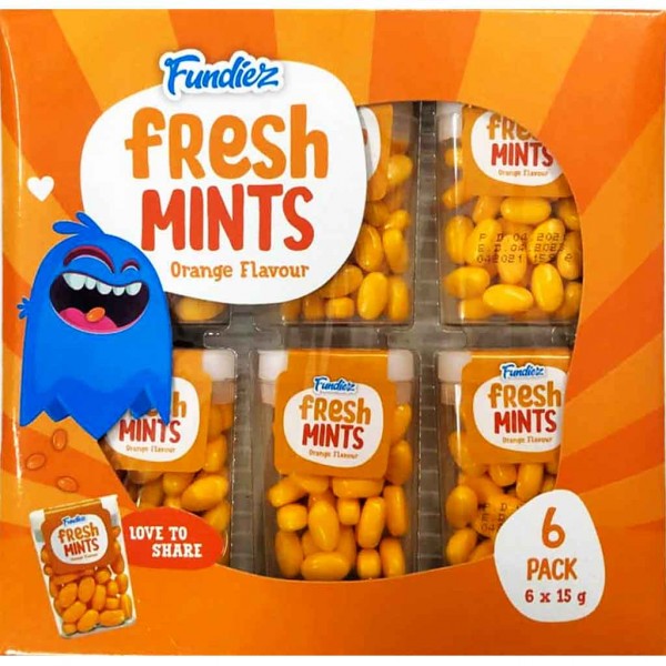 Fundiez fresh Mints Orange 6er 90g MHD:30.12.25