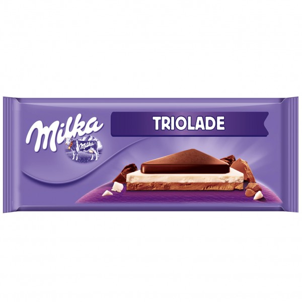 Milka Tafelschokolade Triolade 280g MHD:17.12.24
